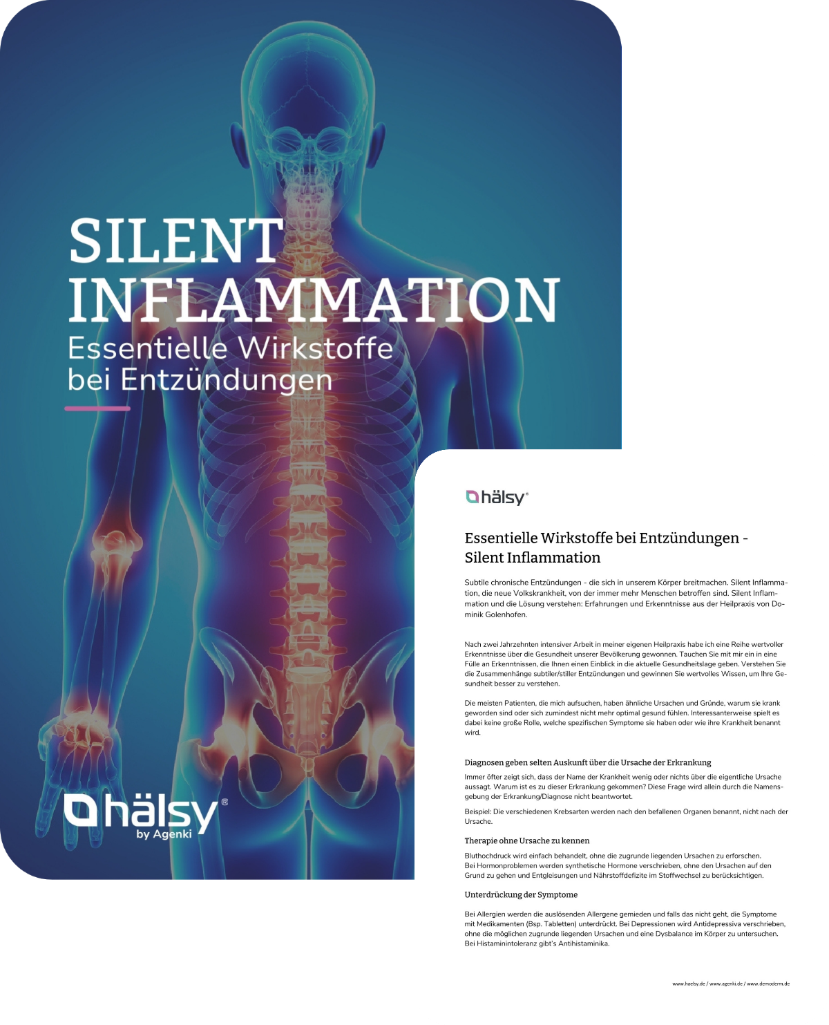 Broschüre Silent Inflammation - Essentielle Wirkstoffe bei Entzündungen